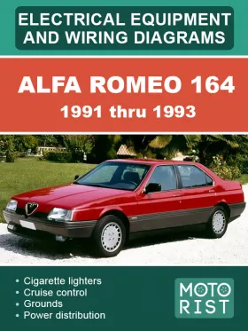 Электрооборудование и электросхемы Alfa Romeo 164 с 1991 по 1993 год в формате PDF (на английском языке)