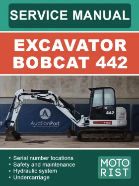 Книга по ремонту экскаватора Bobcat 442 в формате PDF (на английском языке)