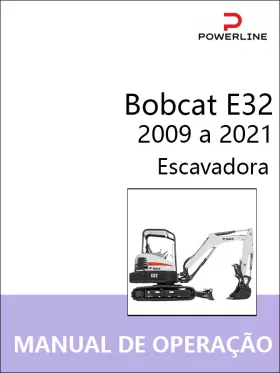 Книга по эксплуатации и техобслуживанию экскаватора Bobcat E32 с 2009 по 2021 год в формате PDF (на португальском языке)