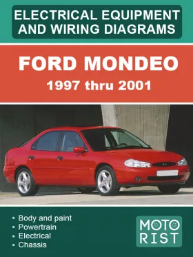 Электрооборудование и электросхемы Ford Mondeo с 1997 по 2001 год, в формате PDF (на английском языке)