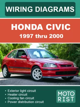 Электросхемы Honda Civic с 1997 по 2000 год в формате PDF (на английском языке)