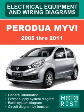 Электросхемы Perodua Myvi с 2005 по 2011 год в формате PDF (на английском языке)