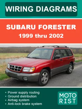 Электросхемы Subaru Forester с 1999 по 2002 год в формате PDF (на английском языке)