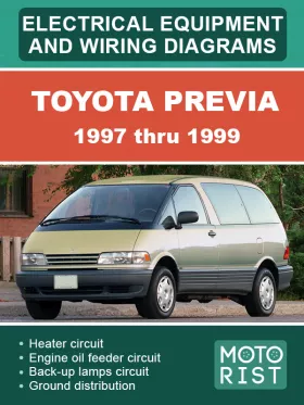 Электросхемы Toyota Previa с 1997 по 1999 год в формате PDF (на английском языке)