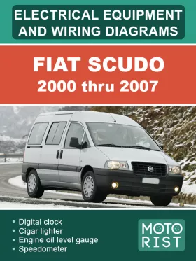 Электрооборудование и электросхемы Fiat Scudo с 2000 по 2007 год, в формате PDF (на английском языке)