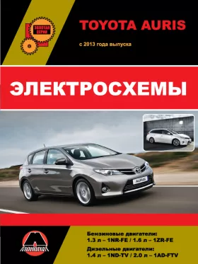 Электросхемы Toyota Auris с 2013 года в формате PDF