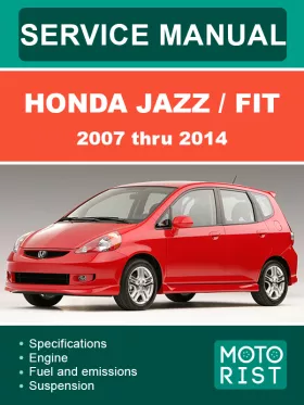 Книга по ремонту Honda Jazz / Fit с 2007 по 2014 год в формате PDF (на английском языке)