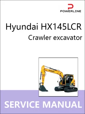 Книга по ремонту экскаватора Hyundai HX145LCR в формате PDF (на английском языке)