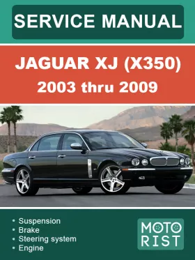Книга по ремонту Jaguar XJ (X350) с 2003 по 2009 год в формате PDF (на английском языке)