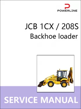 Книга по ремонту экскаватора-погрузчика JCB 1CX / 208S в формате PDF (на английском языке)