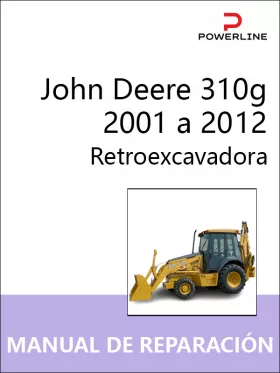 Книга по ремонту экскаватора-погрузчика John Deere 310g с 2001 по 2012 год в формате PDF (на испанском языке)