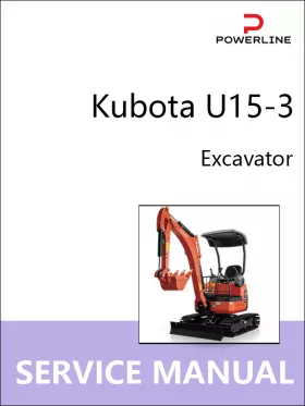 Книга по ремонту экскаватора Kubota U15-3 в формате PDF (на английском языке)