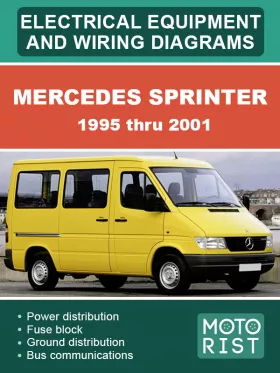 Электрооборудование и электросхемы Mercedes Sprinter c 1995 по 2001 год в формате PDF (на английском языке)