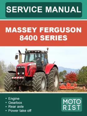 Книга по ремонту трактора Massey Ferguson 8400 в формате PDF (на английском языке)