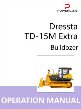 Книга по эксплуатации и техническому обслуживанию бульдозера Dressta TD-15M Extra в формате PDF (на английском языке)