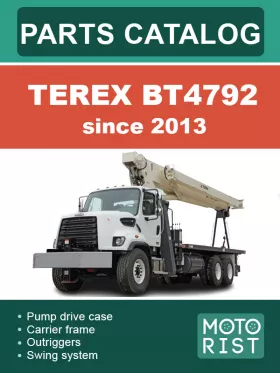 Каталог деталей автокрана Terex BT4792 c 2013 года в формате PDF (на английском языке)