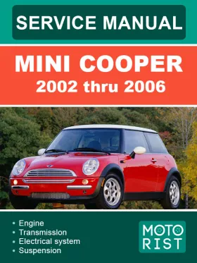 Книга по ремонту Mini Cooper с 2002 по 2006 год в формате PDF (на английском языке)