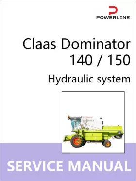 Книга по ремонту гидравлической системы комбайна Claas Dominator 140 / 150 в формате PDF (на английском языке)