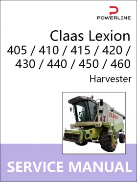 Книга по ремонту комбайна Claas Lexion 405 / 410 / 415 / 420 /430 / 440 / 450 / 460 в формате PDF (на английском языке)
