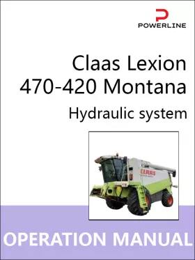 Книга по ремонту гидравлической системы комбайна Claas Lexion 470-420 Montana в формате PDF (на английском языке)