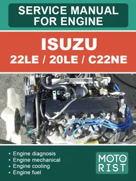 Книга по ремонту двигателя Isuzu 22LE / 20LE / C22NE в формате PDF (на английском языке)