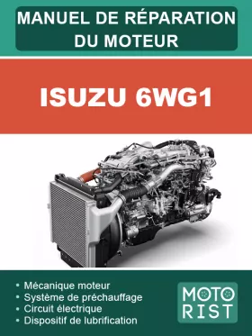 Книга по ремонту двигателя Isuzu 6WG1 в формате PDF (на французском языке)