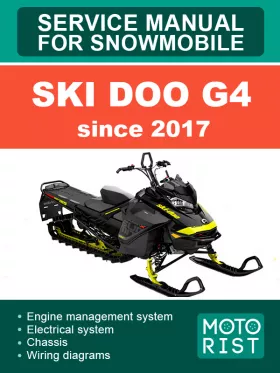 Книга по ремонту снегоходов Ski Doo G4 с 2017 года в формате PDF (на английском языке)