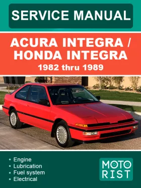 Книга по ремонту Acura Integra / Honda Integra с 1982 по 1989 год в формате PDF (на английском языке)