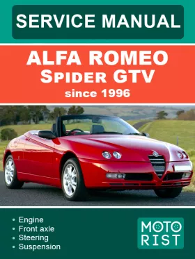 Книга по ремонту Alfa Romeo Spider GTV с 1996 года в формате PDF (на английском языке)