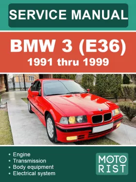 Книга по ремонту BMW 3 (E36) с 1991 по 1999 год в формате PDF (на английском языке)