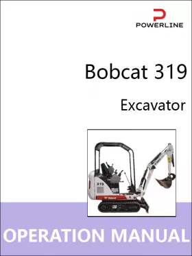 Книга по эксплуатации и техобслуживанию экскаватора Bobcat 319 в формате PDF (на английском языке)