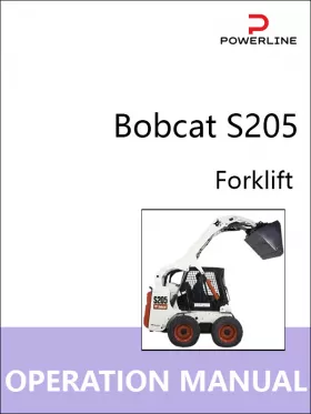 Книга по эксплуатации и техобслуживанию погрузчика Bobcat S205 в формате PDF (на английском языке)