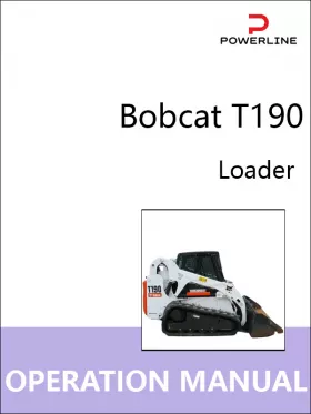 Книга по эксплуатации и техобслуживанию погрузчика Bobcat T190в формате PDF (на английском языке)
