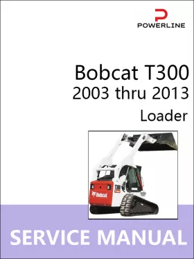 Книга по ремонту погрузчика Bobcat T300 с 2003 по 2013 год в формате PDF (на английском языке)