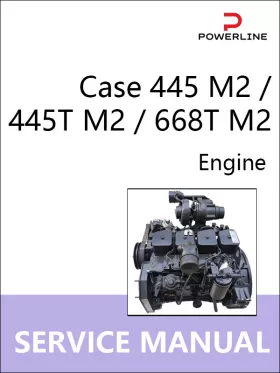 Книга по ремонту двигателя Case 445 M2 / 445T M2 / 668T M2 в формате PDF (на английском языке)