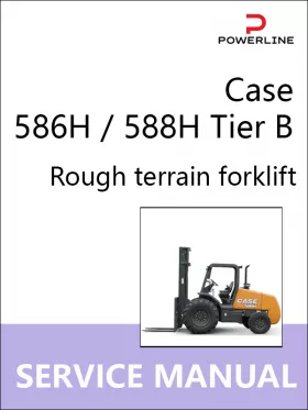 Книга по ремонту погрузчика Case 586H / 588H Tier B в формате PDF (на английском языке)