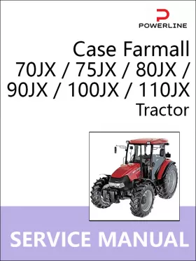 Книга по ремонту трактора Case Farmall 70JX / 75JX / 80JX / 90JX / 100JX / 110JX в формате PDF (на английском языке)