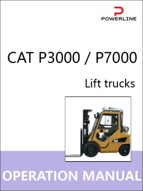 Книга по эксплуатации и техобслуживанию погрузчика CAT P3000 / P7000 в формате PDF (на английском языке)