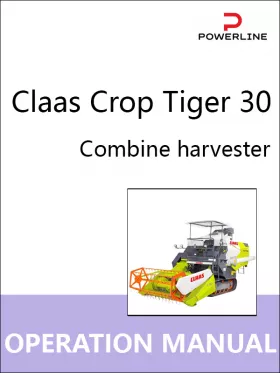 Книга по эксплуатации и техническому обслуживанию комбайна Claas Crop Tiger 30 в формате PDF (на английском языке)