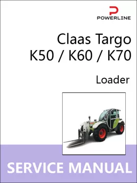 Книга по ремонту погрузчика Claas Targo K50 / K60 / K70 в формате PDF (на английском языке)