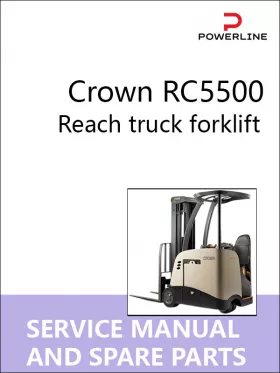 Книга по ремонту и каталог запчастей погрузчика Crown RC5500 в формате PDF (на английском языке)