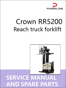Книга по ремонту и каталог запчастей погрузчика Crown RR5200 в формате PDF (на английском языке)