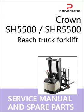 Книга по ремонту и каталог запчастей погрузчика Crown SH5500 / SHR5500 в формате PDF (на английском языке)