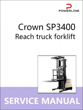 Книга по ремонту погрузчика Crown SP3400 в формате PDF (на английском языке)