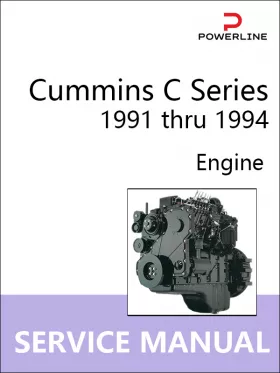 Книга по ремонту двигателей Cummins C Series с 1991 по 1994 год в формате PDF (на английском языке)