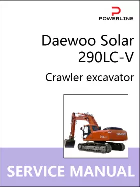 Книга по ремонту экскаватора Daewoo Solar 290LC-V в формате PDF (на английском языке)