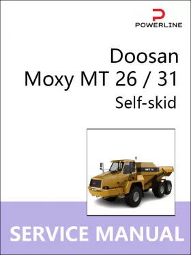 Книга по ремонту самосвала Doosan Moxy MT 26 / 31 в формате PDF (на английском языке)