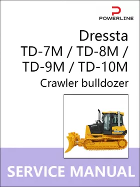 Книга по ремонту бульдозера Dressta TD-7M / TD-8M / TD-9M / TD-10M в формате PDF (на английском языке)