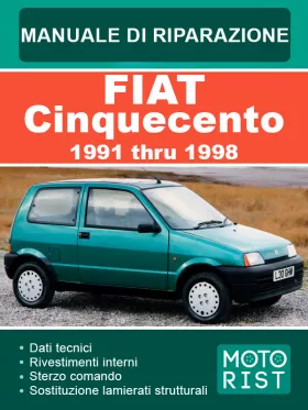 Книга по ремонту Fiat Cinquecento с 1991 по 1998 год в формате PDF (на итальянском языке)