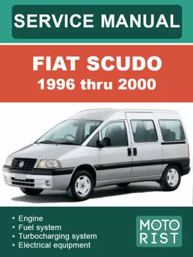 Книга по ремонту Fiat Scudo с 1996 по 2000 год в формате PDF (на английском языке)